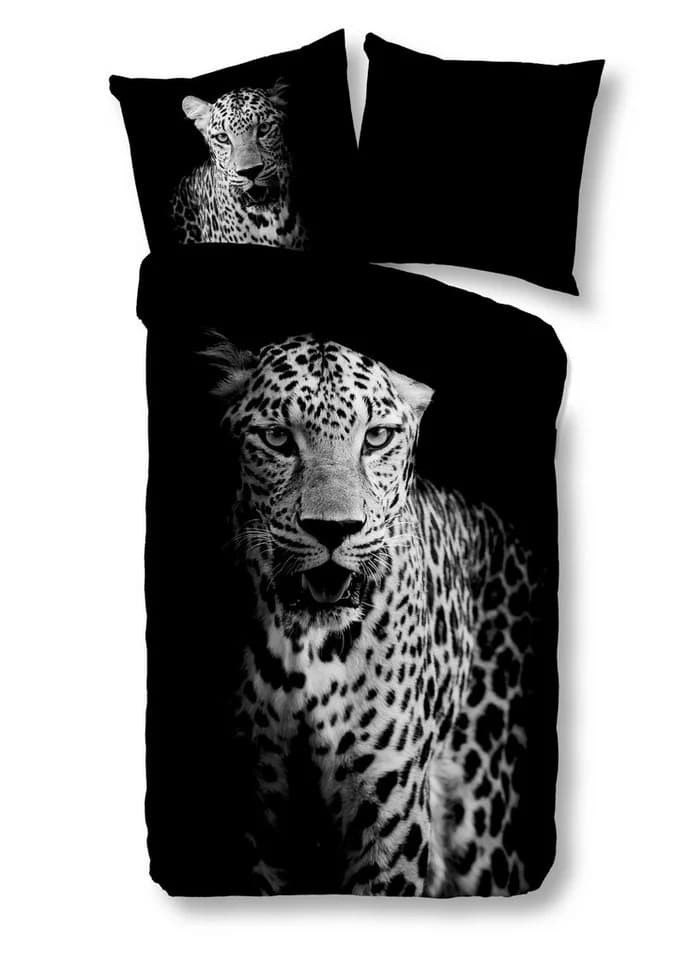 JACK Bettwäsche 135x200cm Leopard Black And White Microfaser 2-teilig - Bild 2
