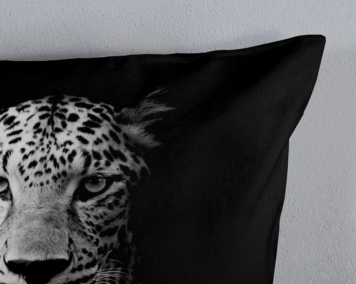 JACK Bettwäsche 135x200cm Leopard Black And White Microfaser 2-teilig - Bild 4
