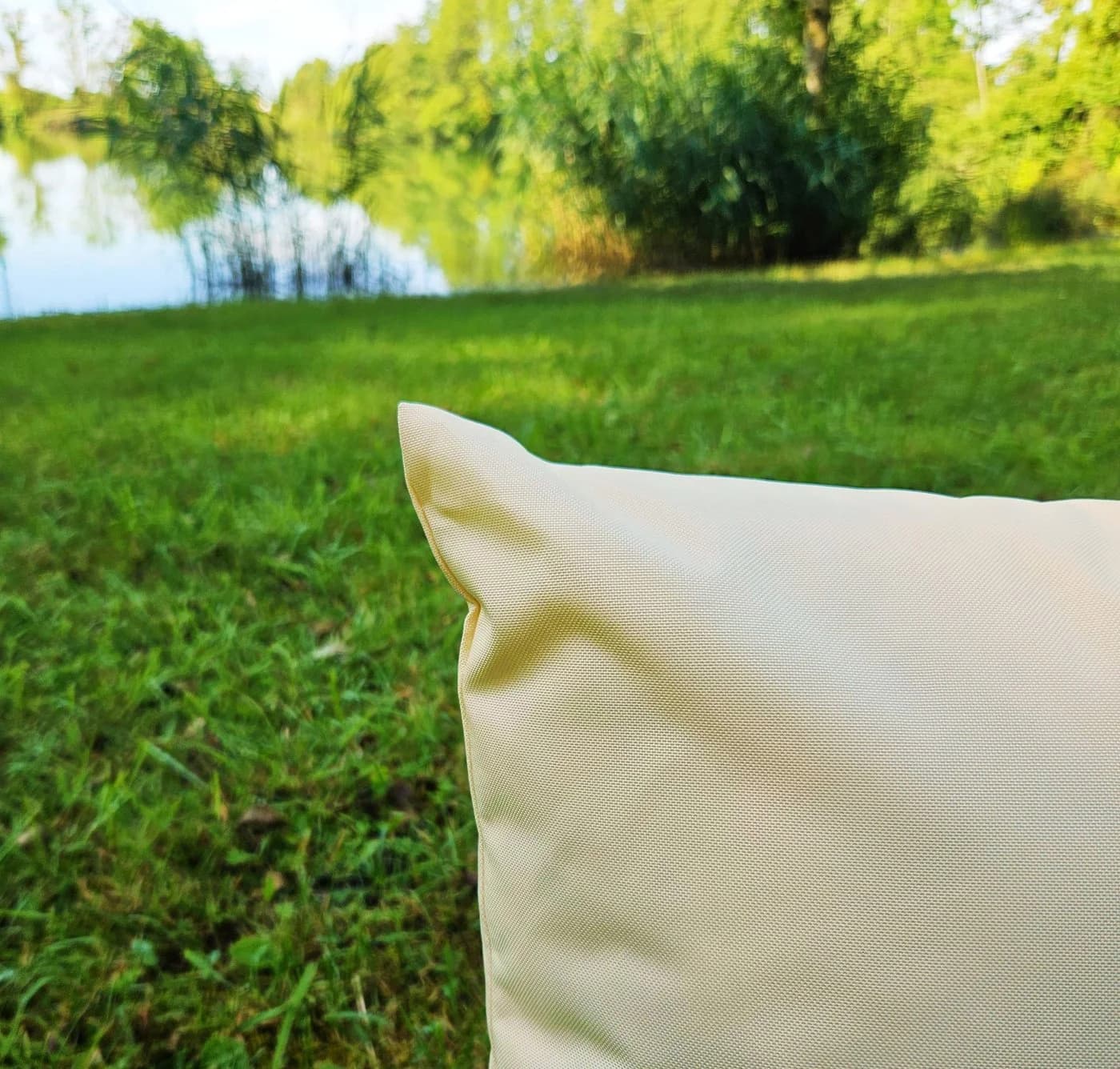 JACK Dekokissen 45x45cm Outdoor Lounge Kissen Beige Polyester - Bild 5