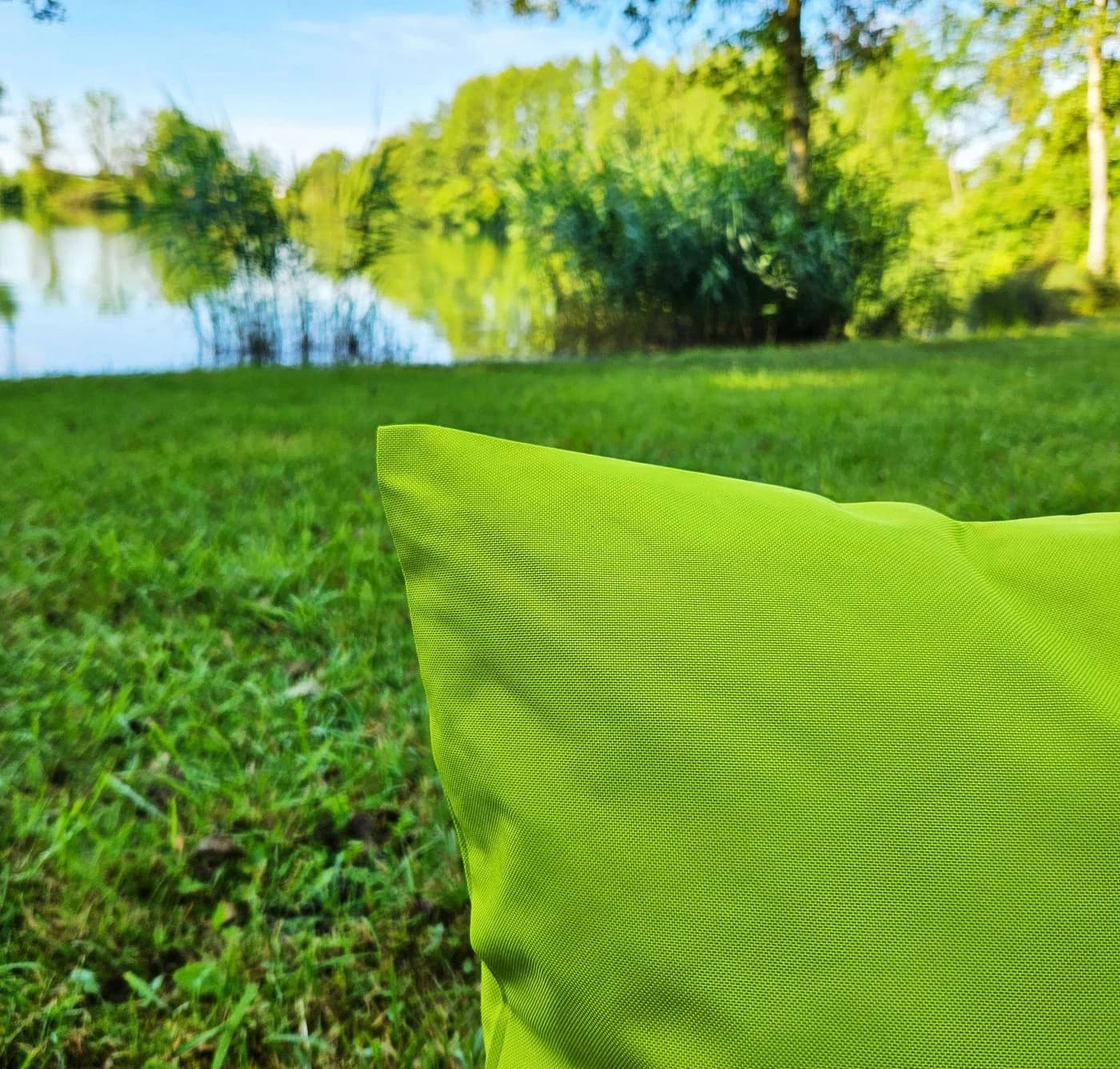 JACK Dekokissen 45x45cm Outdoor Grün mit XXL-Füllung - Bild 5