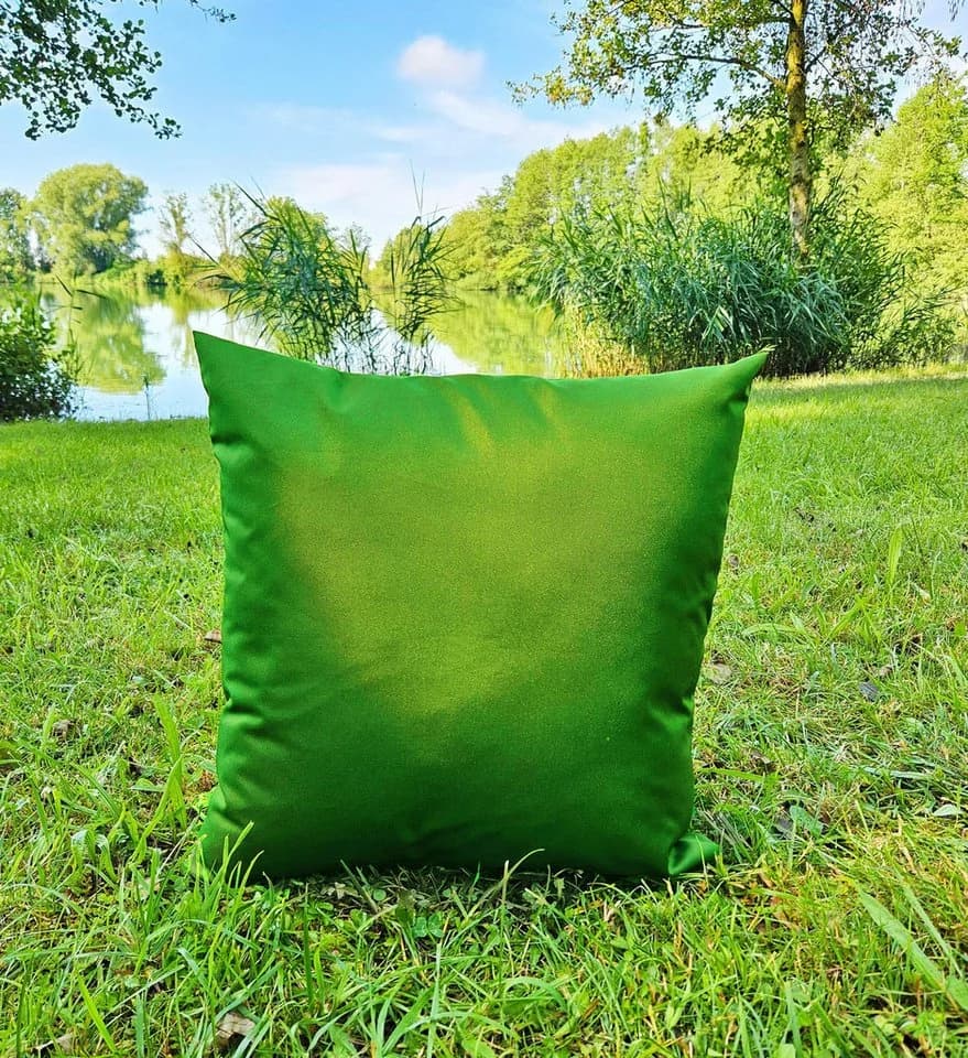 JACK Dekokissen Blattgrün 45x45cm Outdoor Lounge Kissen mit XXL Füllung