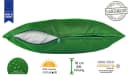 JACK Dekokissen Blattgrün 45x45cm Outdoor Lounge Kissen mit XXL Füllung Bild 3