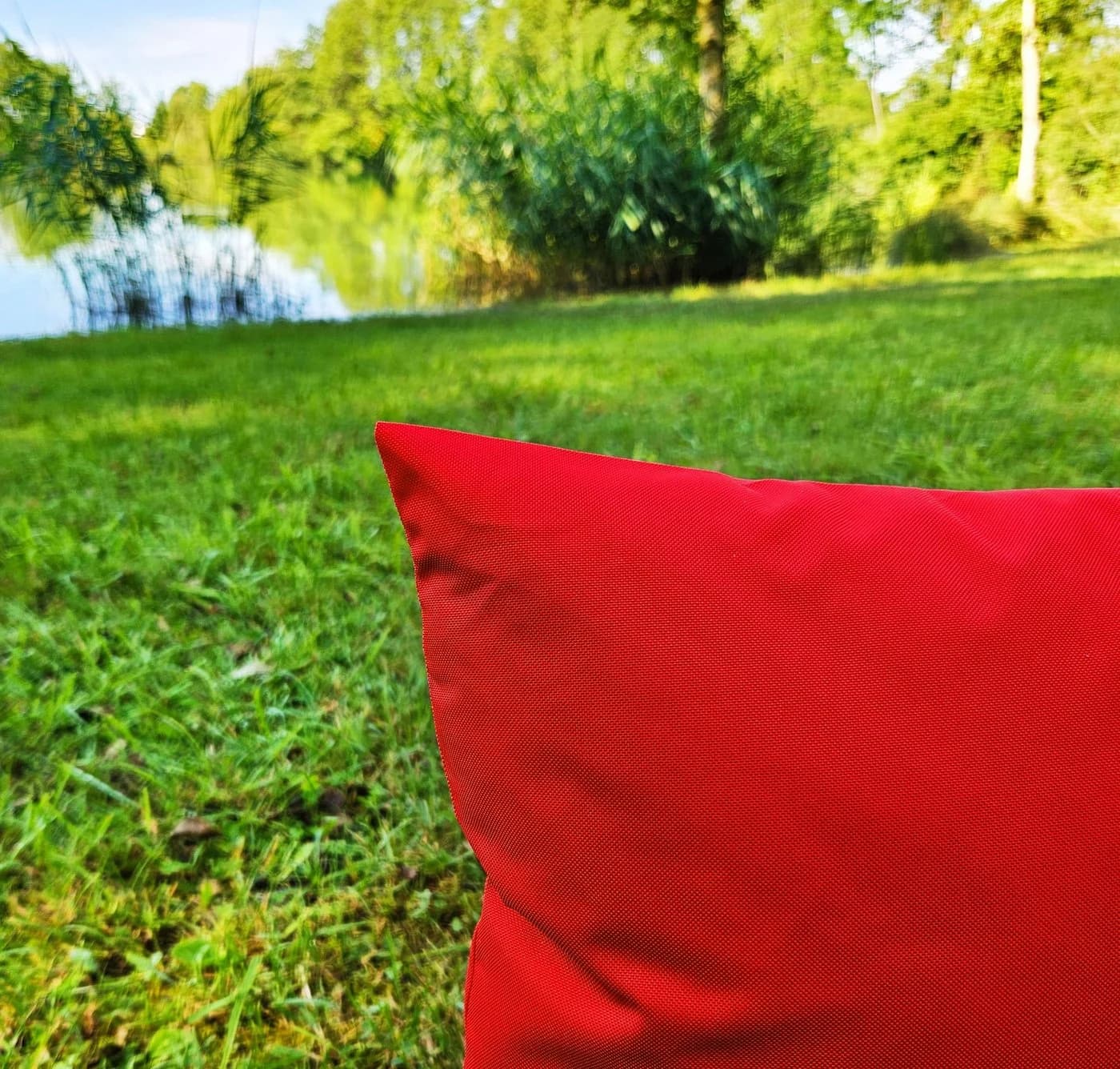 JACK Dekokissen 60x60cm Outdoor Lounge Kissen Rot inkl. XXL Füllung - Bild 5
