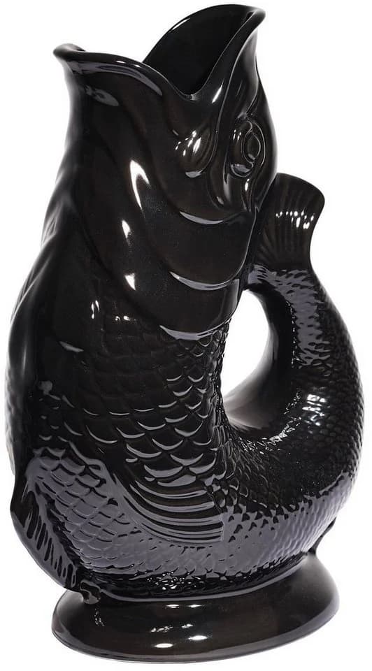Gluckigluck Wasserkaraffe Schwarz 1,2L Gluckergeräusch