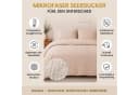Malika Mikrofaser Bettwäsche Set Beige Seersucker 2-teilig Bild 3