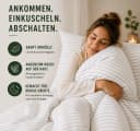 Malika Bettwäsche 135x200 + 80x80 cm Baumwolle Weiß-Anthrazit Modern Bild 1