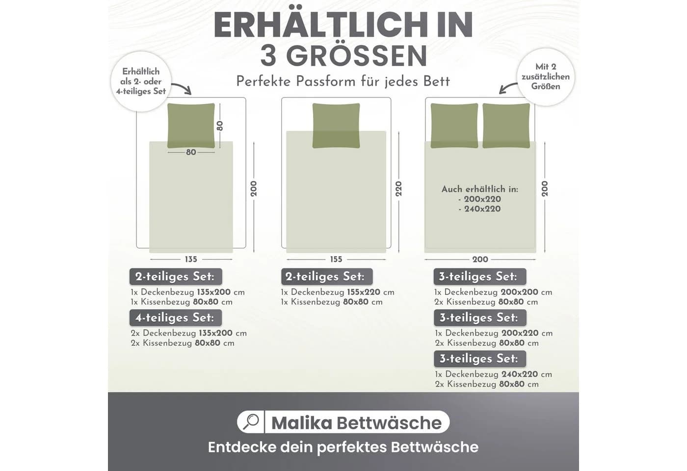 Malika Bettwäsche 4-teilig Ranke-Rose Mikrofaser Allergikergeeignet - Bild 3