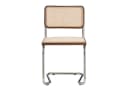 k-hometrends Freischwinger KAROL 2er Set Walnuss Chrom Bild 3