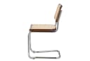 k-hometrends Freischwinger KAROL 2er Set Walnuss Chrom Bild 4