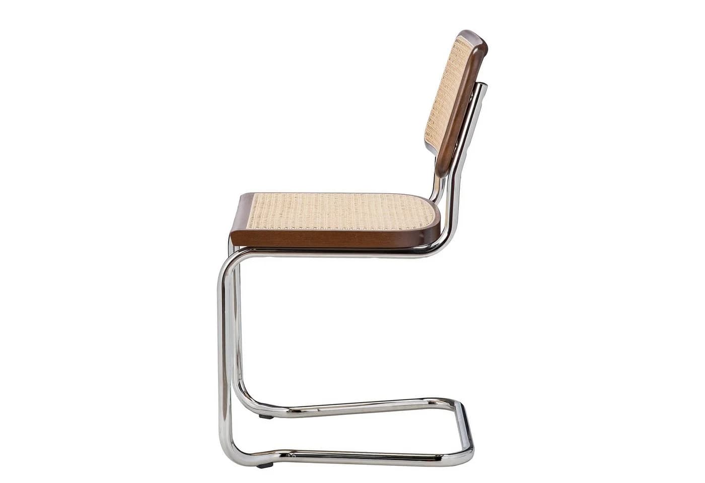 k-hometrends Freischwinger KAROL 2er Set Walnuss Chrom - Bild 4