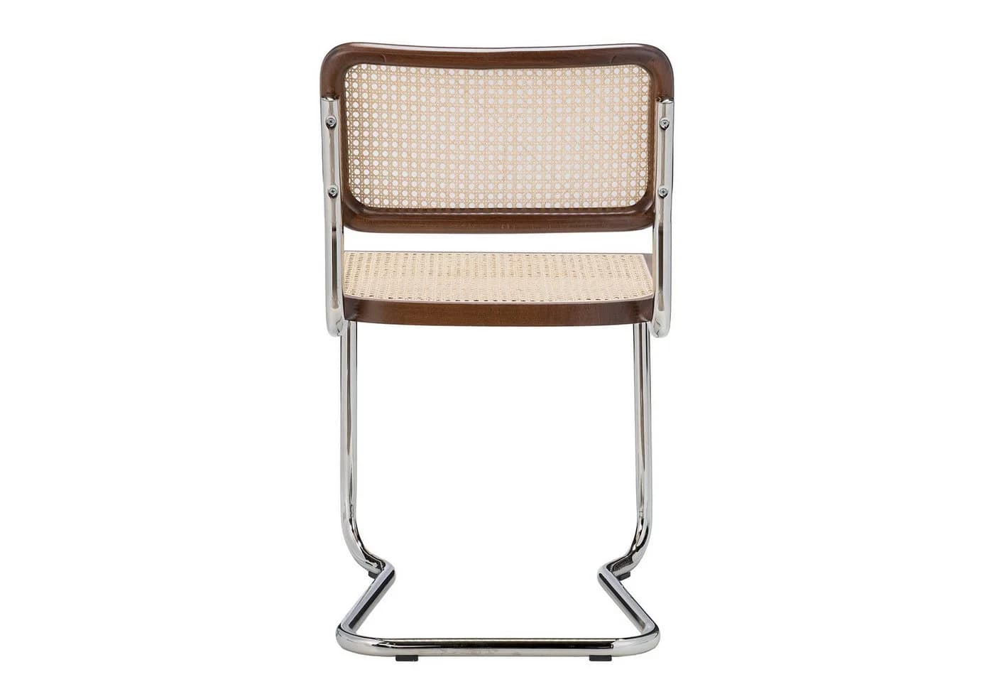 k-hometrends Freischwinger KAROL 2er Set Walnuss Chrom - Bild 5