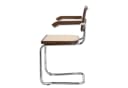 k-hometrends Freischwinger KAREL 2er-Set Walnuss Massivholz Wiener Geflecht Bild 5