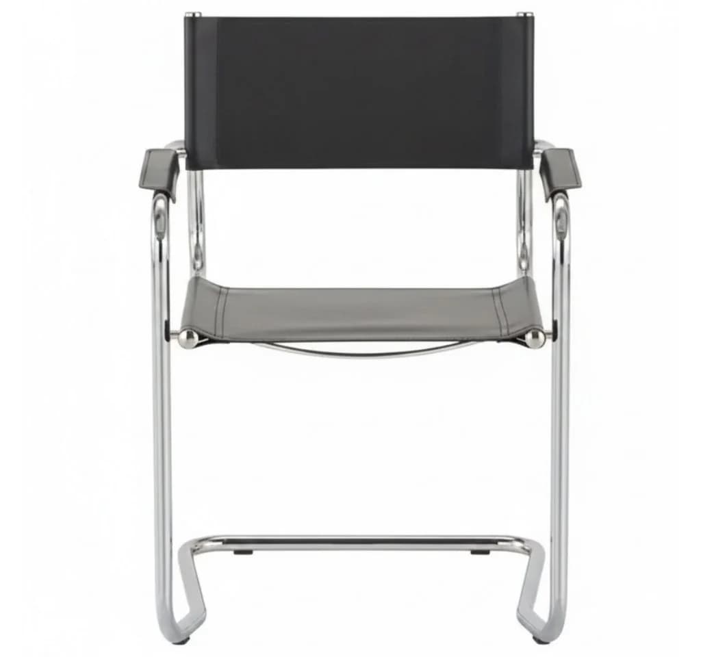k-hometrends Freischwinger KADA 2er-Set Schwarz Recyceltes Leder - Bild 3
