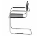 k-hometrends Freischwinger KADA 2er-Set Schwarz Recyceltes Leder Bild 5