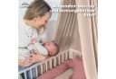 lilimaus Nestchenschlange Babybett aus Musselin Baumwolle Rosa Bild 3