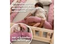 lilimaus Nestchenschlange Babybett aus Musselin Baumwolle Rosa Bild 5