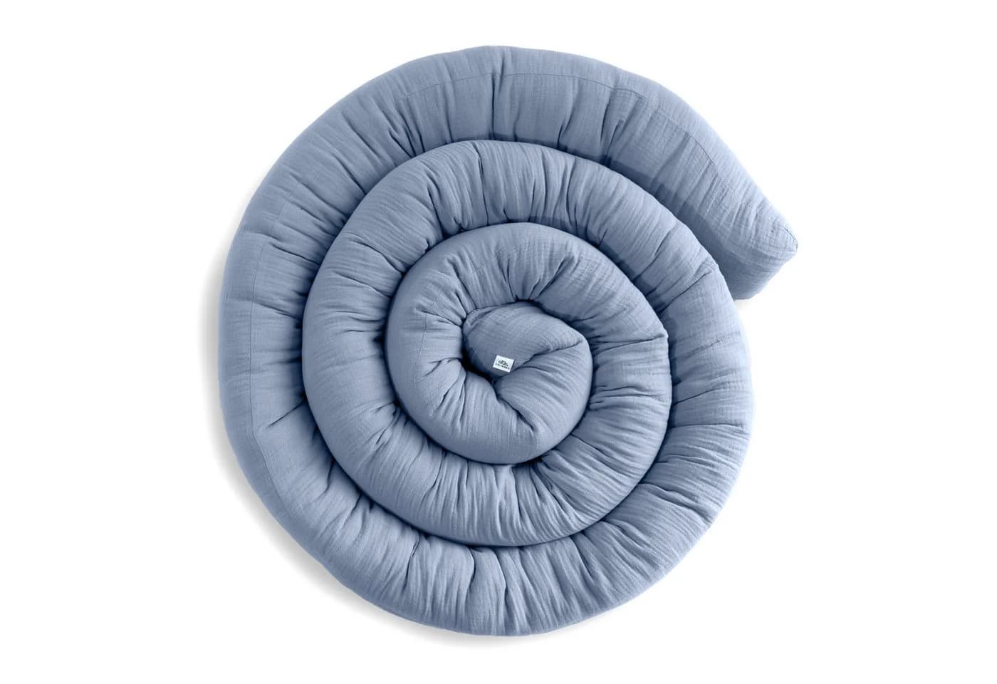 lilimaus Bettschlange Babybett aus Musselin Baumwolle Blau - Bild 2