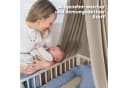 lilimaus Bettschlange Babybett aus Musselin Baumwolle Blau Bild 3