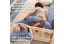 lilimaus Bettschlange Babybett aus Musselin Baumwolle Blau Bild 5