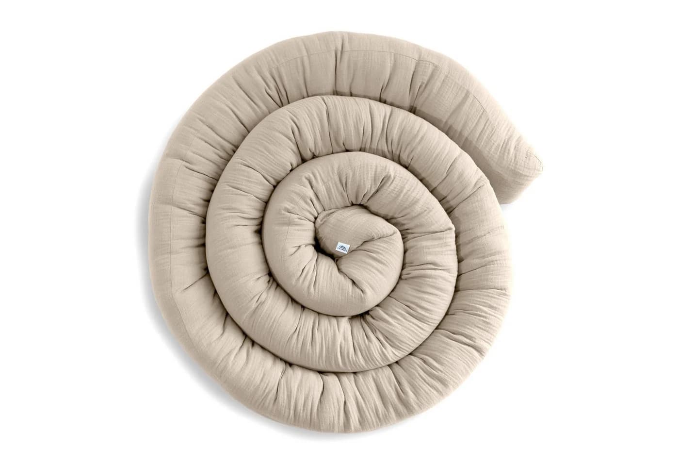 lilimaus Bettschlange Babybett aus Musselin Baumwolle Hellbeige - Bild 2
