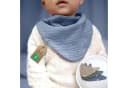lilimaus Spucktuch Musselin Dreieckstuch Baby Beige/Blau/Grün Bild 2
