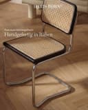 Haris Børn Freischwinger Wiener Geflecht Schwarz Rattan Optik Bild 4