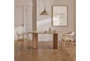 Haris Børn Esszimmerstuhl ELIN Set 2 St. Massiv Eiche Beige Stoff Bild 2