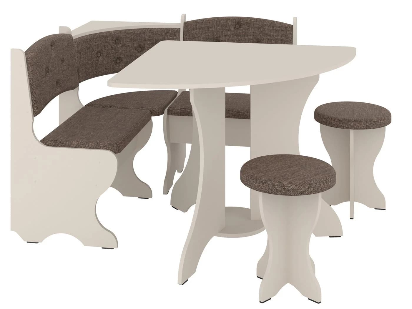 Rodnik Eckbankgruppe Bayar 4-tlg. Beige/Grau