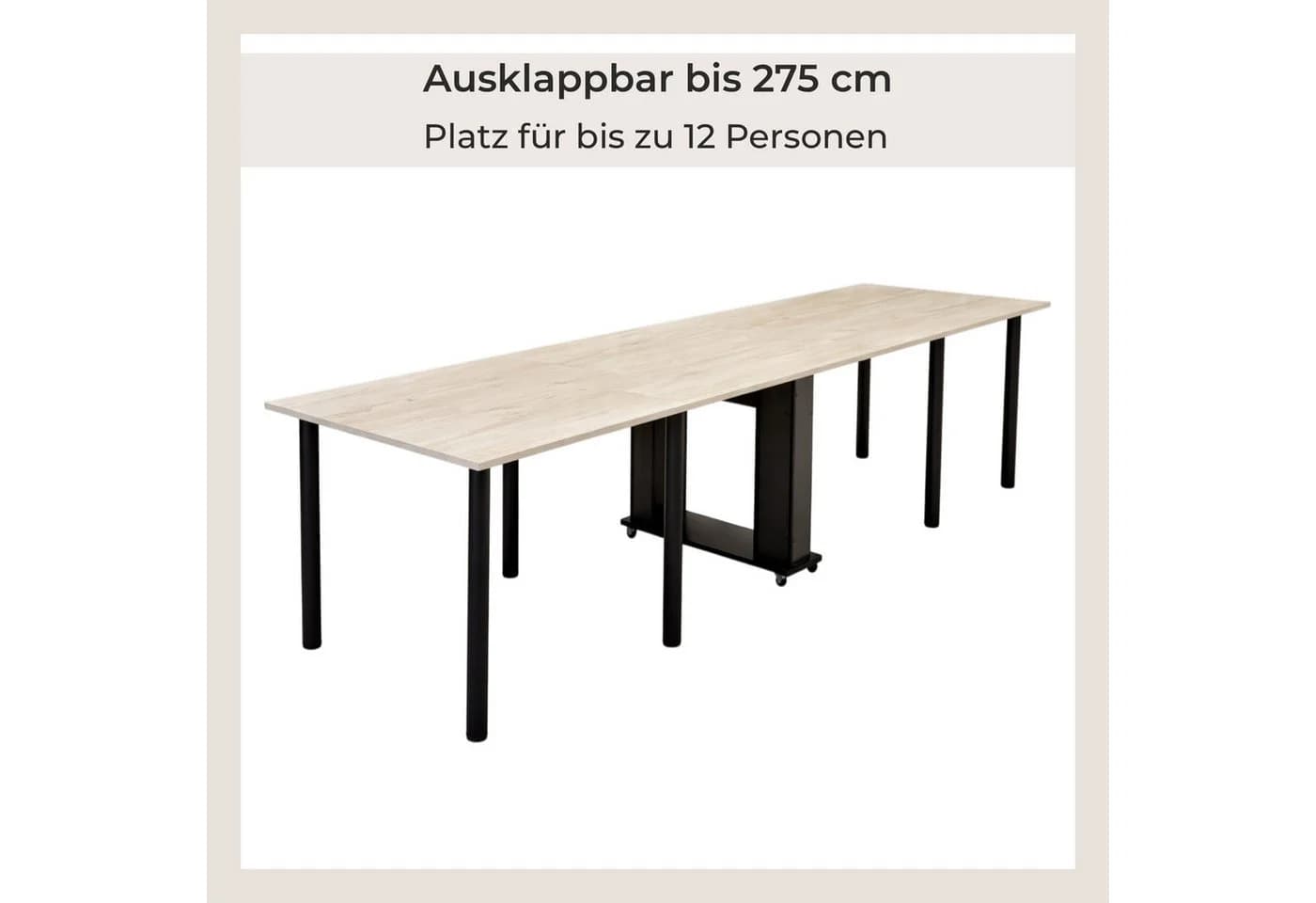 Rodnik Esstisch Maxi Weiß 5-in-1 Multifunktionstisch ausklappbar - Bild 5