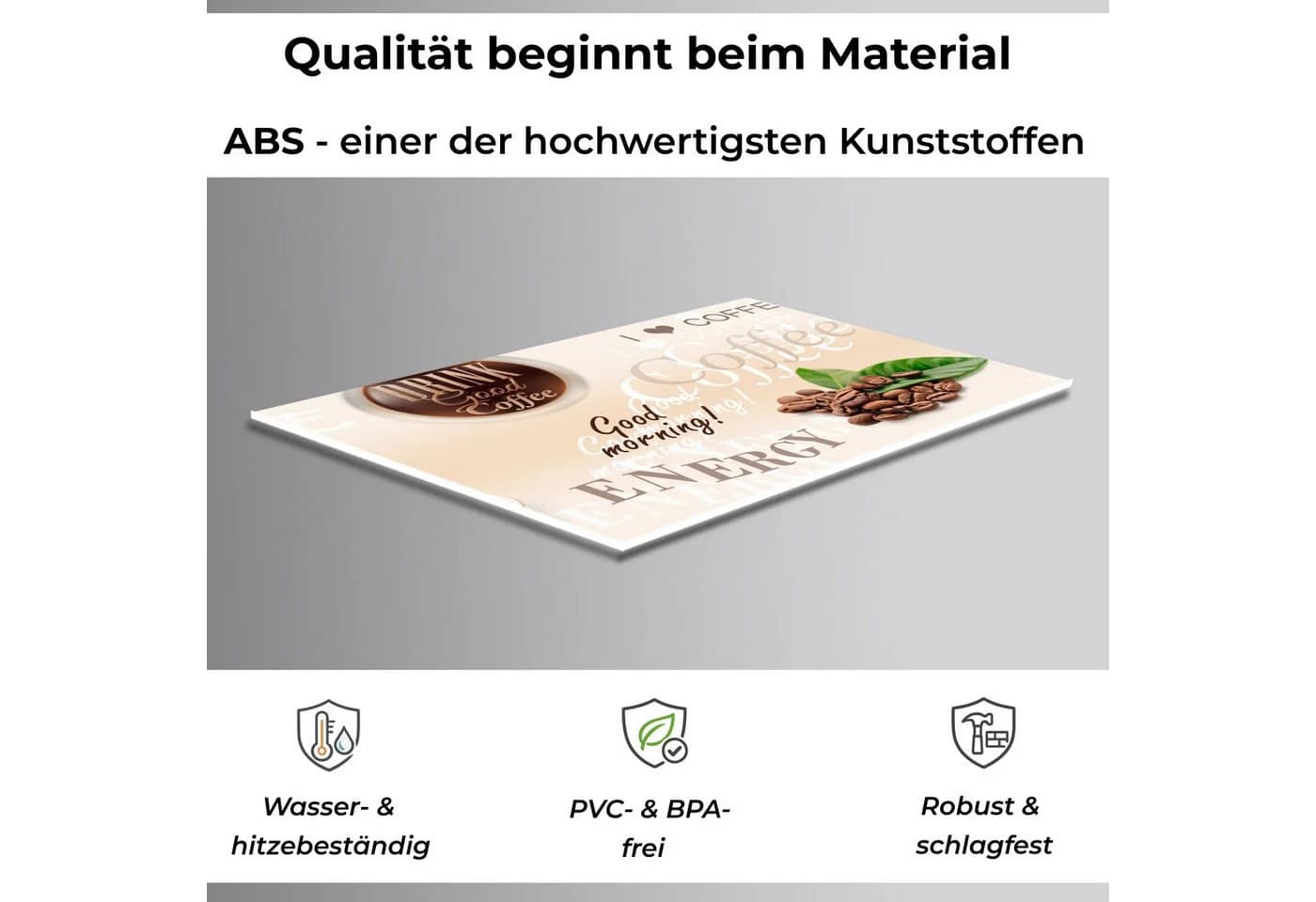 Rodnik Küchenrückwand Coffee ABS-Platte Direktdruck Braun - Bild 3