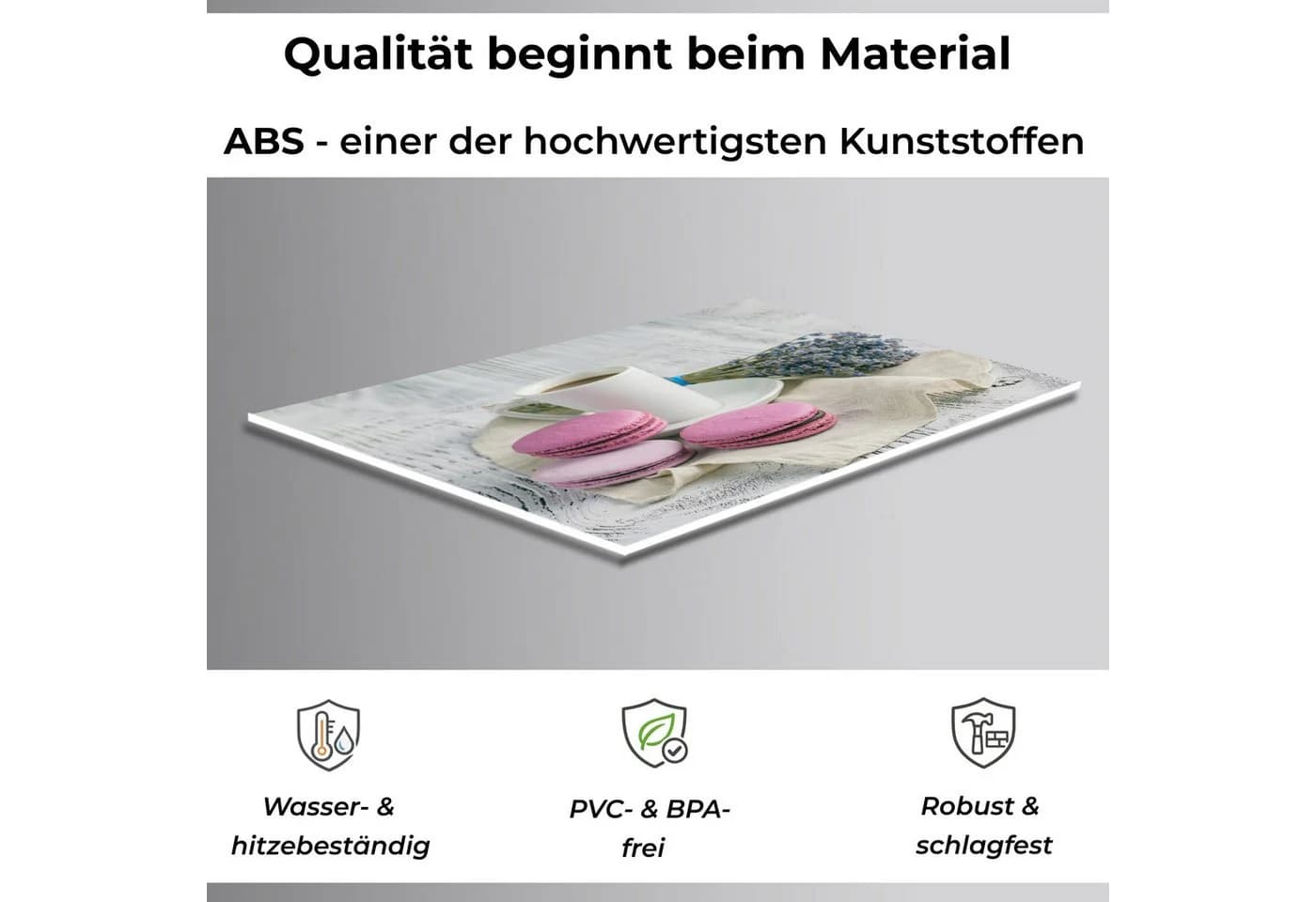 Rodnik Küchenrückwand Macarons ABS-Platte Rosa/Grau - Bild 3