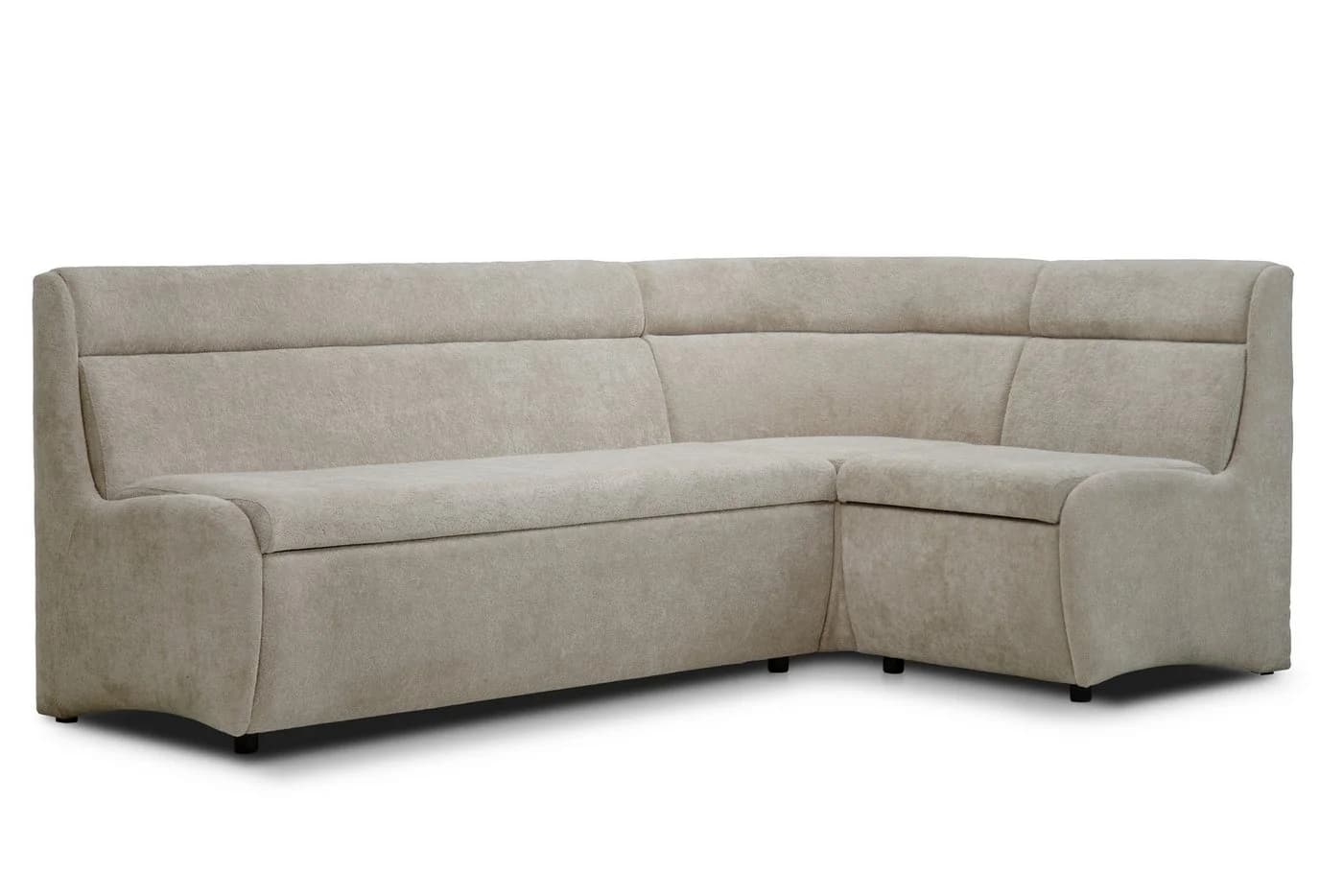 Rodnik Eckbank Vesta Beige mit Stauraum und wechselbaren Schenkeln