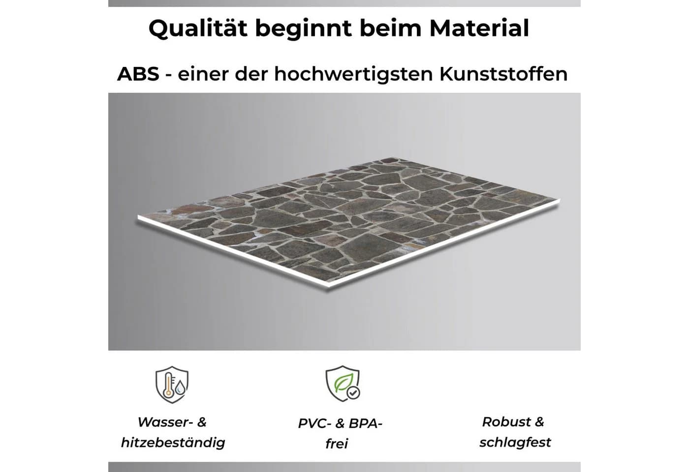 Rodnik Küchenrückwand Bruchsteinwand ABS-Platte Modern Braun - Bild 4