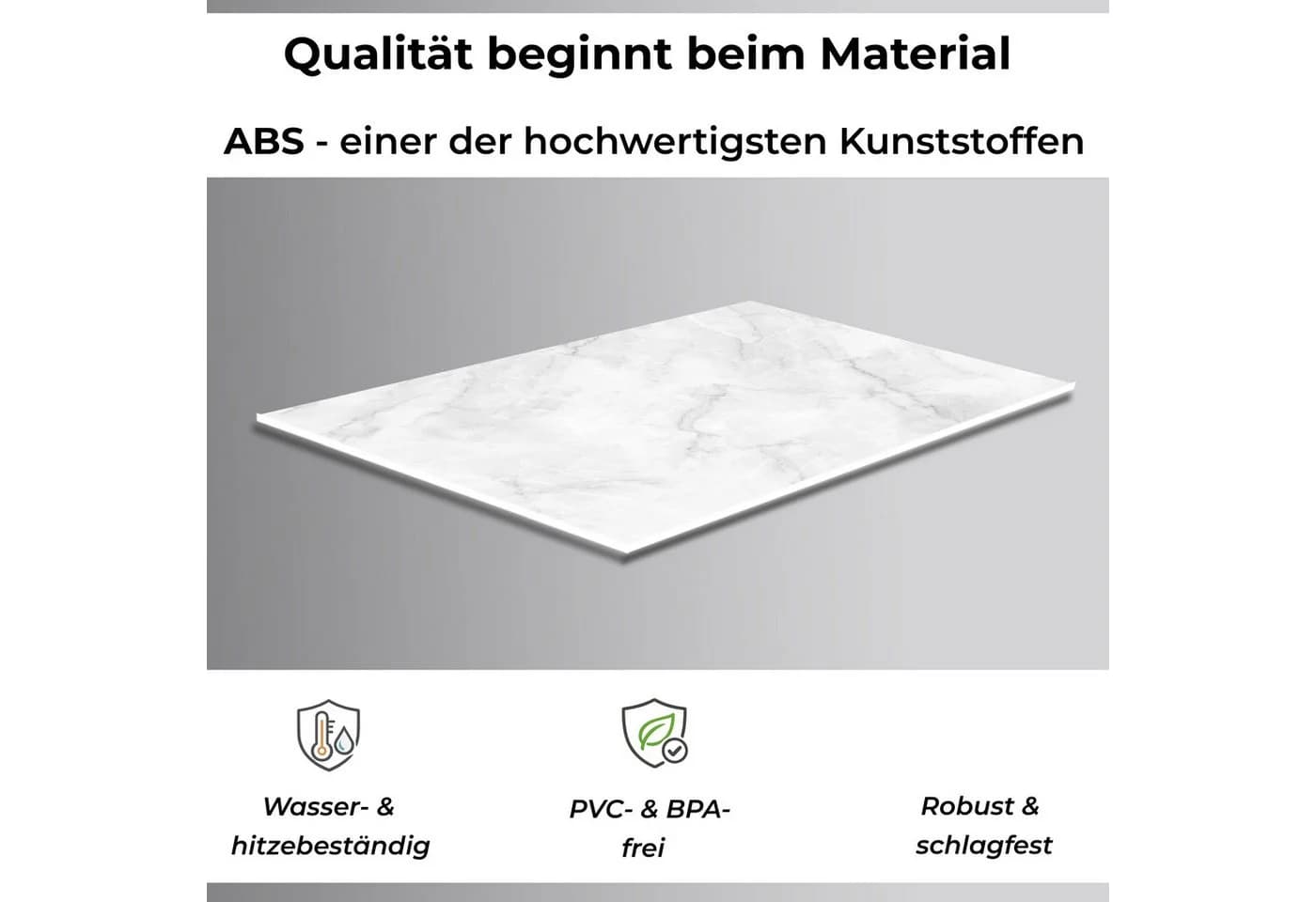 Rodnik Küchenrückwand Marmor Weiß ABS-Platte - Bild 4