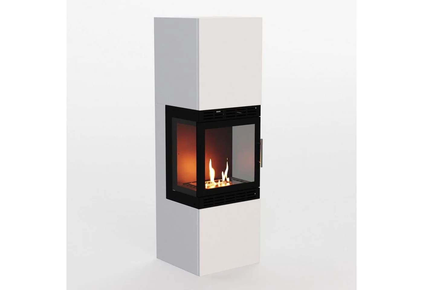 GLOW FIRE Ethanol Kamin Lillesand Hoch Vision Weiß - Bild 2