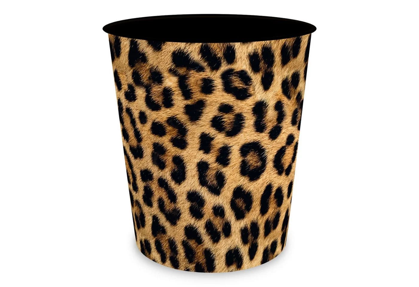 itenga Papierkorb LEOPARD Muster Kunststoff ca. 11 Liter - Bild 2