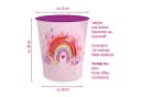 itenga Papierkorb Kinder Regenbogen Motiv Kunststoff Bild 1