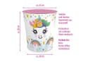 itenga Schreibtischunterlage & Papierkorb Set KAWAII EINHORN Motiv Bild 3