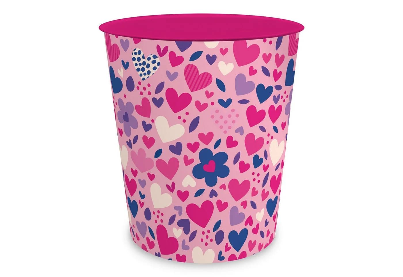 itenga Papierkorb ca. 11 Liter - Motiv HERZEN - Bild 2