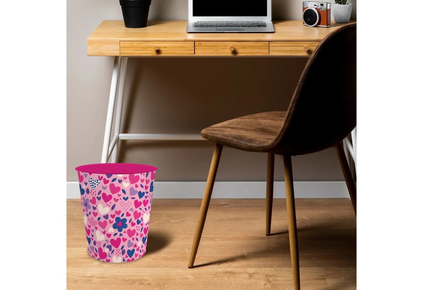 itenga Papierkorb ca. 11 Liter - Motiv HERZEN - Bild 3