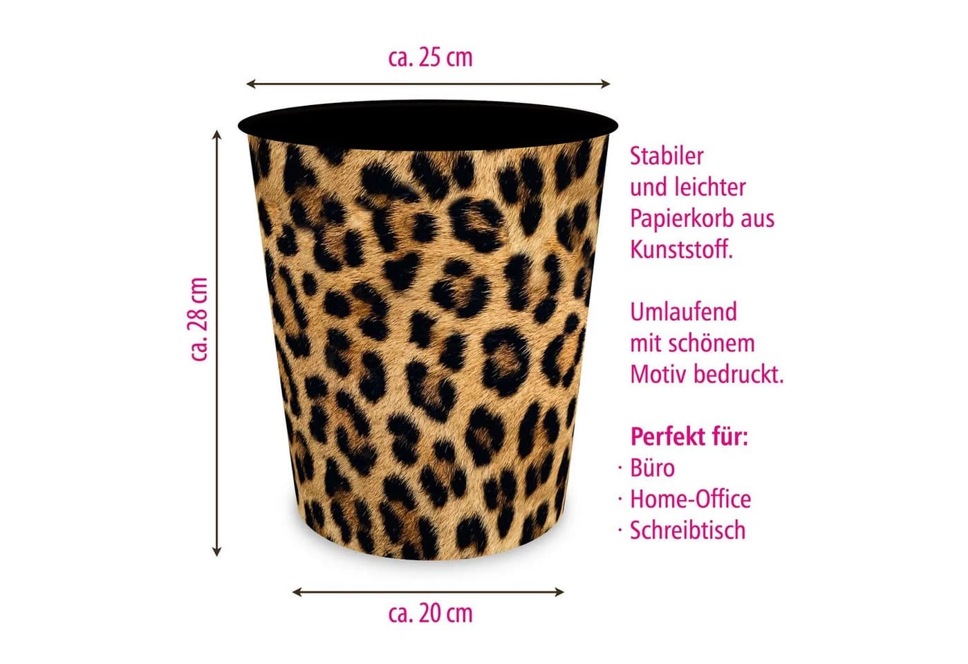 itenga Schreibtischunterlage & Papierkorb Set Kunststoff - Bild 3