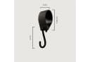 pamo. design Kleiderhaken 4er Set Schwarz Rutschfest PVC Bild 1