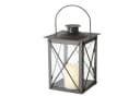 ReWu Kerzenlaterne Metall Braun 20 cm Eisen Windlicht mit Glas Bild 2