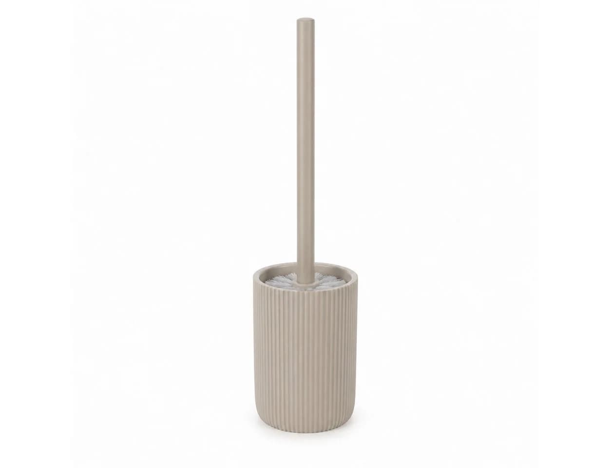 ReWu WC-Garnitur SAMOS Taupe mit geripptem Halter - Bild 2