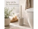 ReWu WC-Garnitur SAMOS Taupe mit geripptem Halter Bild 4