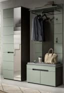 Inn.Furn Garderoben-Set Cooper 3-teilig Salbei Grün Basalt Grau Bild 2