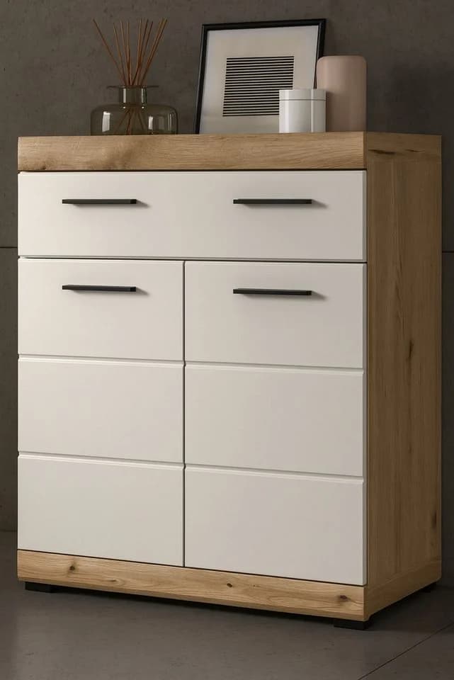 Inn.Furn Badkommode Shawn 2-türig Eiche Sand/Kaschmir - Bild 2