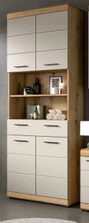 Inn.Furn Hochschrank Shawn Badschrank Eiche Dekor Sand/Kaschmir 4-türig Bild 2
