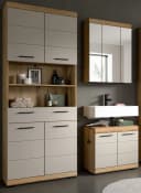 Inn.Furn Hochschrank Shawn Badschrank Eiche Dekor Sand/Kaschmir 4-türig Bild 3