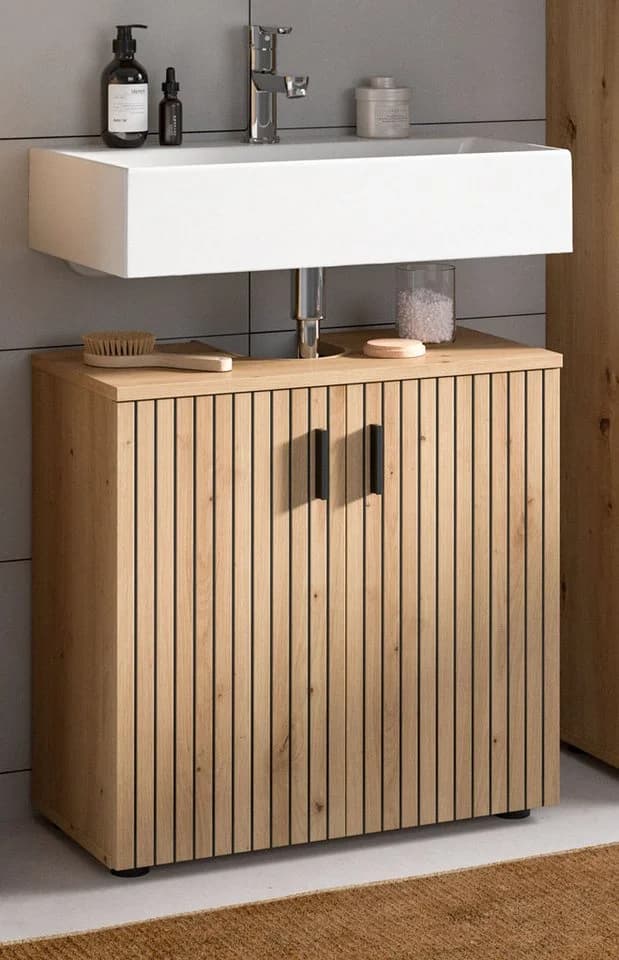 Inn.Furn Waschbeckenunterschrank Livia Artisan Eiche Dekor 60 cm - Bild 3